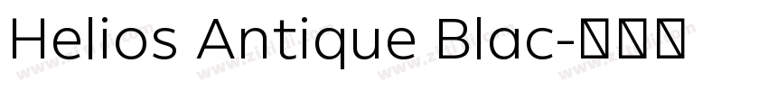 Helios Antique Blac字体转换